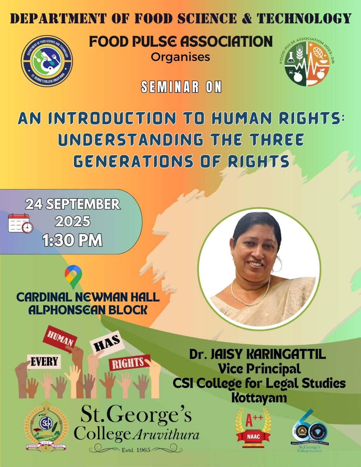 Seminar on 'An Introduction to Human Rights: Understanding the three generations of Rights'